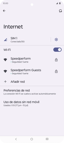 Pulsa la red wifi deseada.