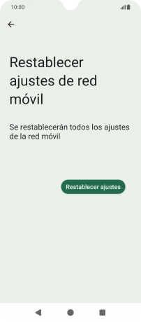 Pulsa Restablecer ajustes.
