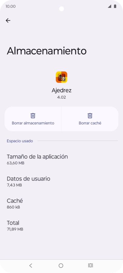 Pulsa Borrar caché.