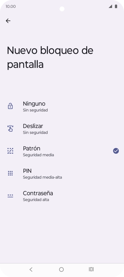 Pulsa Ninguno.