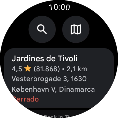 Pulsa el destino deseado.