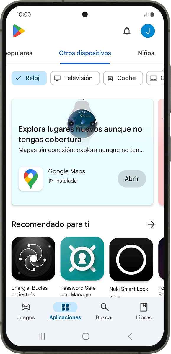 En el teléfono: Pulsa Buscar.