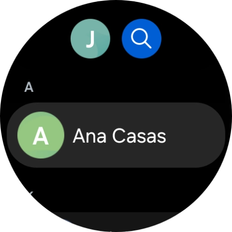 Pulsa el contacto deseado.
