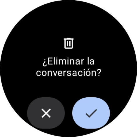 Pulsa el icono de aceptar.
