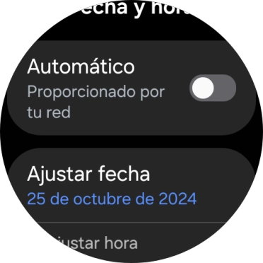 Pulsa Ajustar fecha.