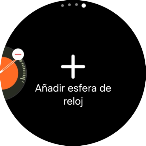 Pulsa Añadir esfera de reloj.
