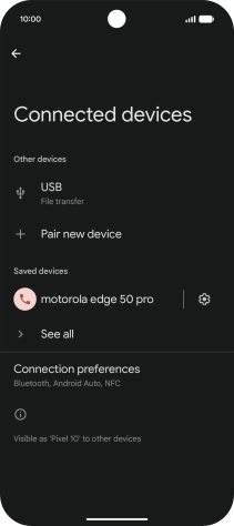 Slide your finger upwards starting from the bottom of the screen to return to the home screen.