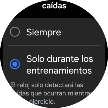 Pulsa el ajuste deseado.