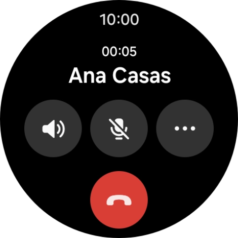 Pulsa el icono de finalizar llamada.