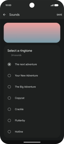 Press the required ring tones to hear them.