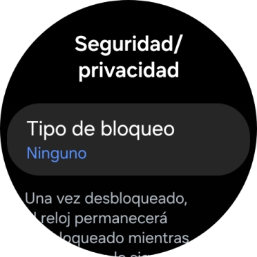 Pulsa Tipo de bloqueo.