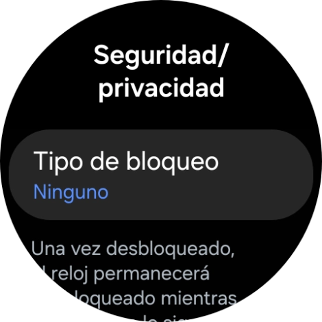 Pulsa Tipo de bloqueo.