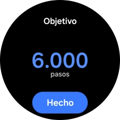 Desliza el dedo hacia arriba o hacia abajo por la pantalla para seleccionar el objetivo deseado.