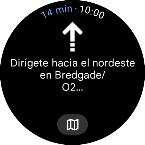 Sigue las indicaciones de la pantalla para llegar al destino seleccionado.
