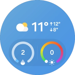 Pulsa el widget deseado para abrirlo.