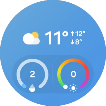 Pulsa el widget deseado para abrirlo.