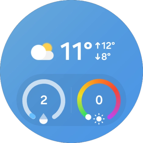 Pulsa el widget deseado para abrirlo.