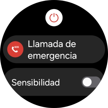 Pulsa el icono de apagar.