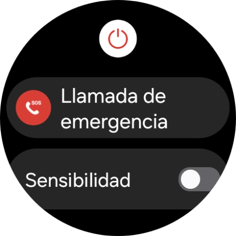 Pulsa el icono de apagar.