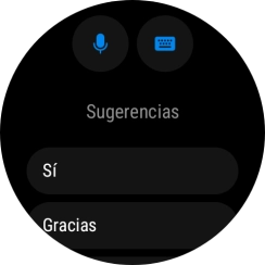 Pulsa el icono de micrófono y sigue las indicaciones de la pantalla para grabar y enviar la respuesta deseada.