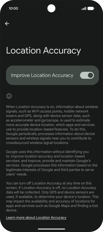 If you press the indicator next to 