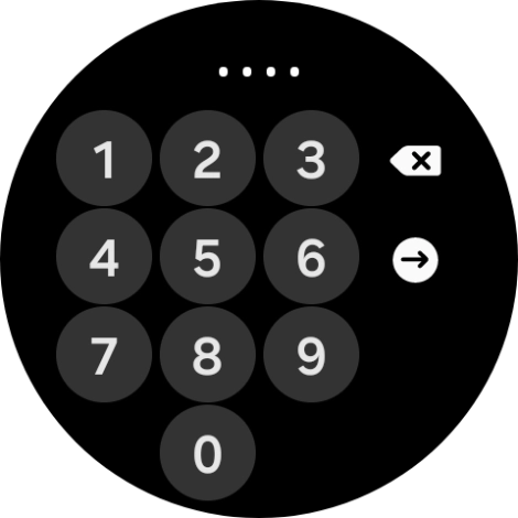 Introduce un código PIN y sigue las indicaciones de la pantalla para crear un código PIN como código de seguridad.
