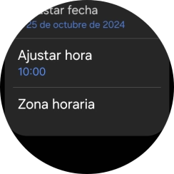 Pulsa Ajustar hora.