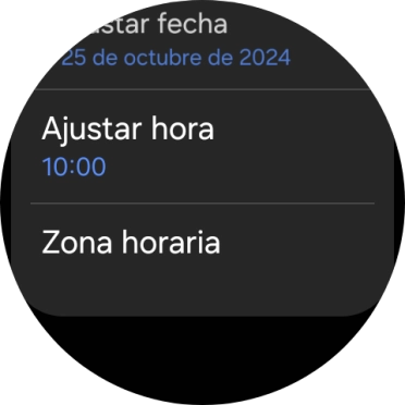 Pulsa Ajustar hora.