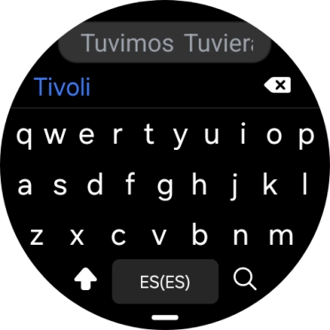Introduce el destino deseado y pulsa el icono de búsqueda.