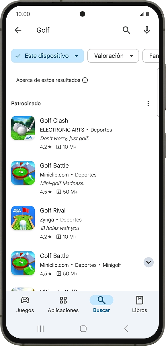 En el teléfono: Pulsa la lista desplegable para seleccionar el dispositivo.