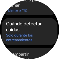 Pulsa Cuándo detectar caídas.