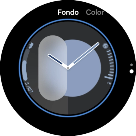 Desliza el dedo por la pantalla para cambiar entre los distintos tipos de diseño.