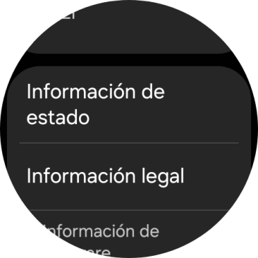 Pulsa Información de estado.