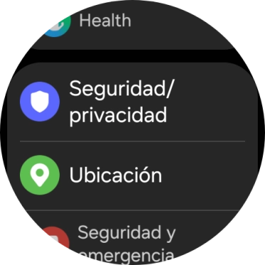 Pulsa Seguridad y emergencia.