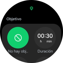 Sigue las indicaciones de la pantalla para configurar los objetivos deseados.