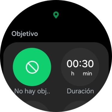 Sigue las indicaciones de la pantalla para configurar los objetivos deseados.
