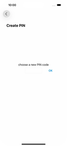 Key in a new four-digit PIN and press OK.