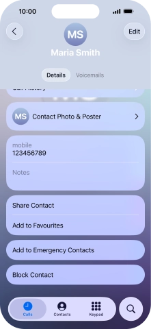 Press Block Contact.