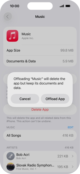 Press Offload App.