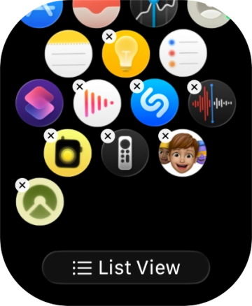 Press the delete icon next to the required app.