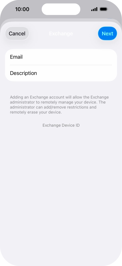 Press Description and key in the required name.