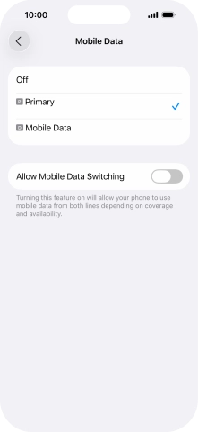 Press the required price plan.