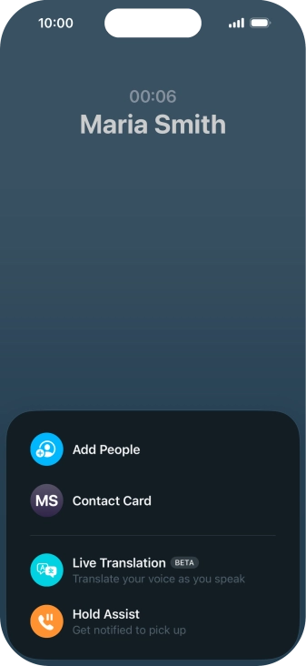 Press Live Translation and follow the instructions on the screen to select the required language settings.