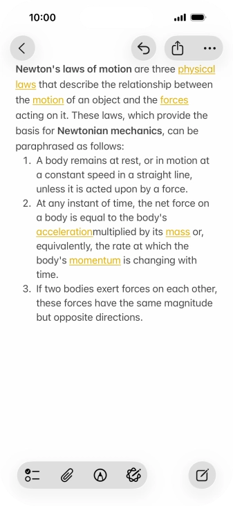 Press the Apple Intelligence icon.