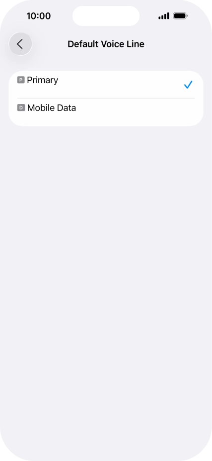 Press the required price plan.