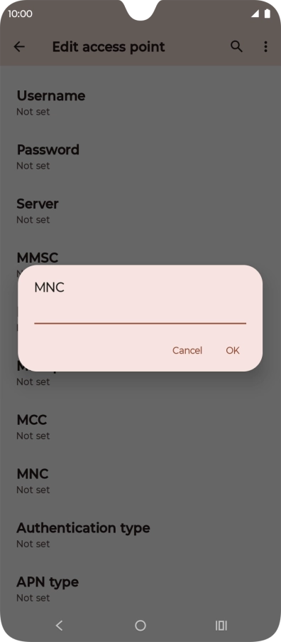 Key in 03 and press OK.