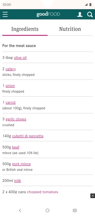 Go to the required screen.