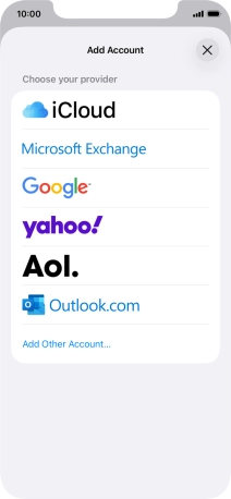 Press Add Other Account....