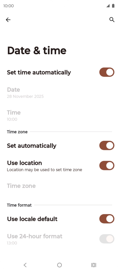 Press the Home key to return to the home screen.