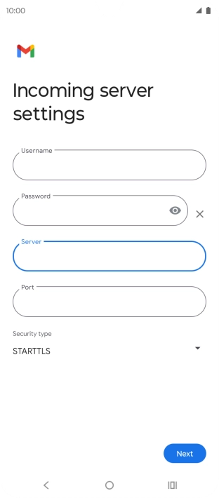 Press the field below 